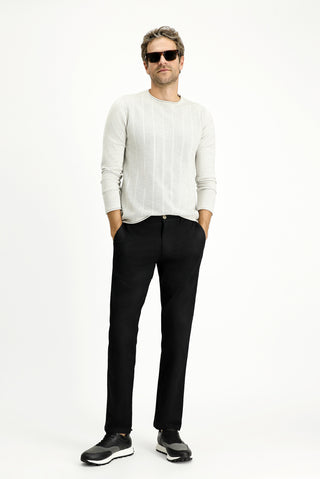  Koyu Füme 6 Drop Regular Fit Standart Kesim Likral? Kanvas / Chino Pantolon-Ki??l?