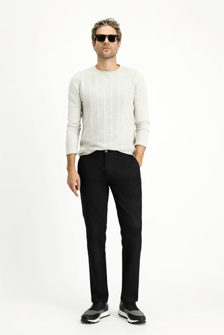  Koyu Füme 6 Drop Regular Fit Standart Kesim Likral? Kanvas / Chino Pantolon-Ki??l?