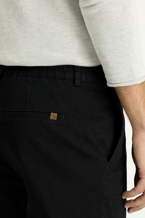 Koyu Füme Regular Fit Standart Kesim Likralı Kanvas / Chino Pantolon