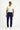 Orta Lacivert Regular Fit Likralı Kanvas / Chino Pantolon