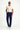 Orta Lacivert Regular Fit Likralı Kanvas / Chino Pantolon