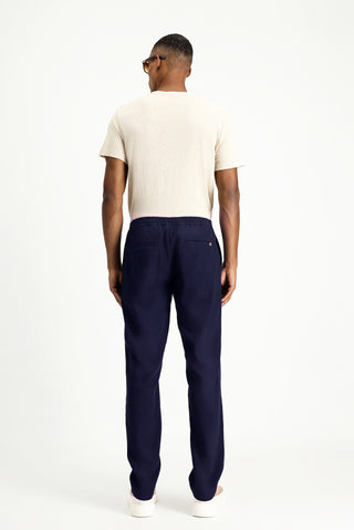  Orta Lacivert Regular Fit Standart Kesim Likralı Kanvas / Chino Pantolon