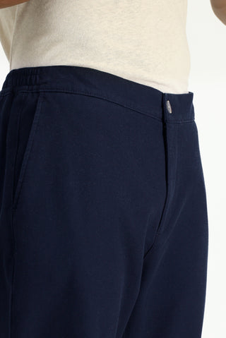  Orta Lacivert 6 Drop Regular Fit Standart Kesim Likral? Kanvas / Chino Pantolon-Ki??l?