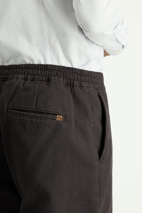 Orta Kahve Regular Fit Standart Kesim Likralı Kanvas / Chino Pantolon