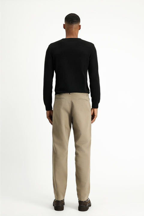 Orta Vizon 6 Drop Regular Fit Standart Kesim Likralı Pileli Kanvas / Chino Pantolon