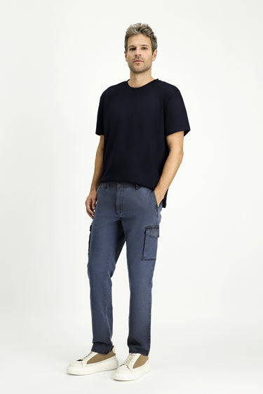  Siyah Regular Fit Beli Lastikli Likralı Kargo Pantolon