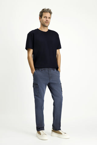  Siyah 6 Drop Regular Fit Standart Kesim Beli Lastikli Likralı Kargo Pantolon