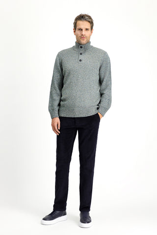  Koyu Lacivert Regular Fit Pamuk Kadife Pantolon