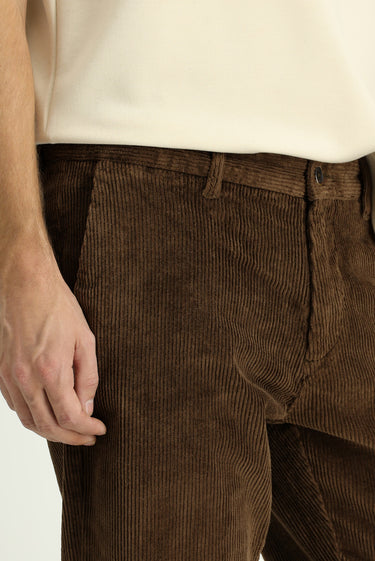  Orta Kahve Relaxed Fit Rahat Kesim Pamuk Kadife Pantolon