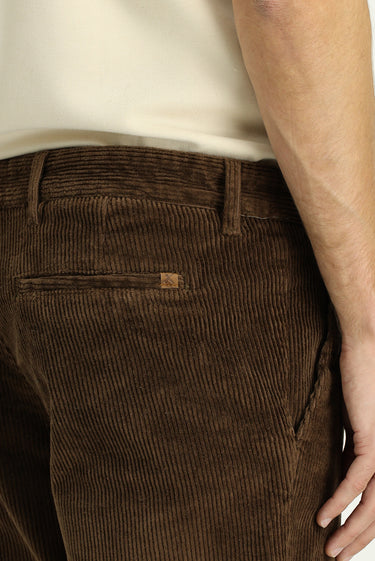 Orta Kahve Regular Fit Pamuk Kadife Pantolon