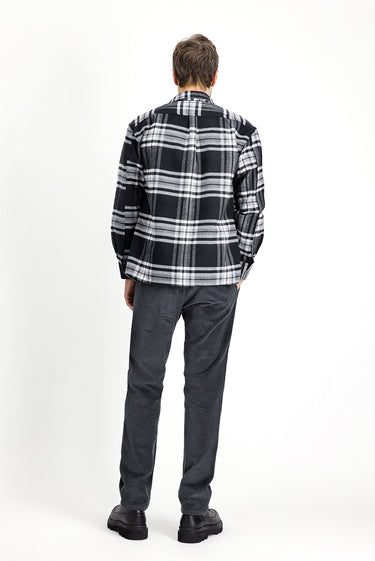 Orta Antrasit Regular Fit Pamuk Kadife Pantolon