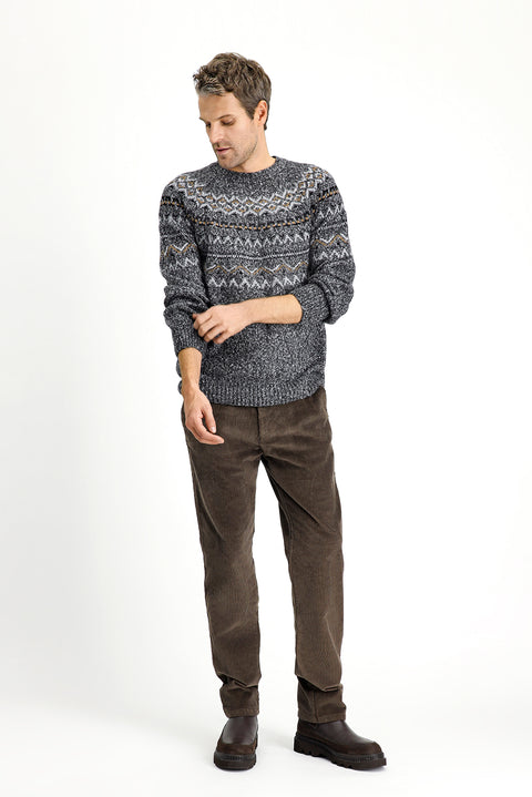 Koyu Vizon 4 Drop Relaxed Fit Rahat Kesim Pamuk Kadife Pantolon