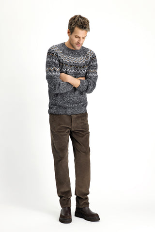  Koyu Vizon Regular Fit Pamuk Kadife Pantolon