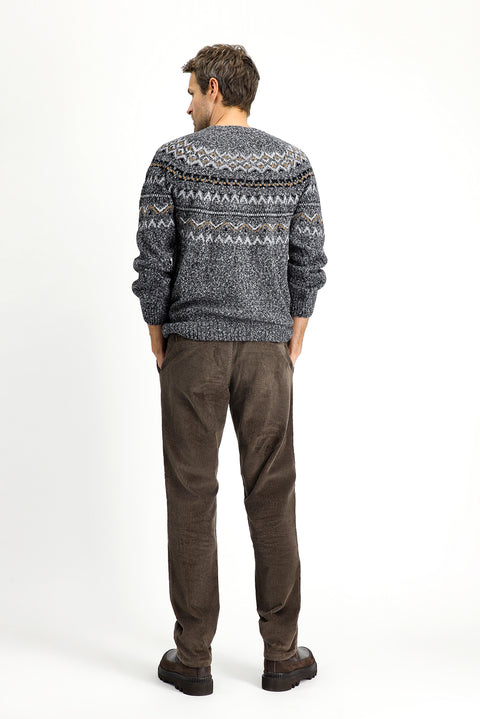 Koyu Vizon 4 Drop Relaxed Fit Rahat Kesim Pamuk Kadife Pantolon