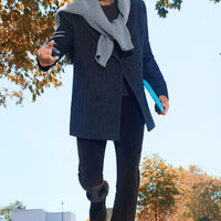 Koyu Kahve Regular Fit Likralı Pileli Kadife Pantolon