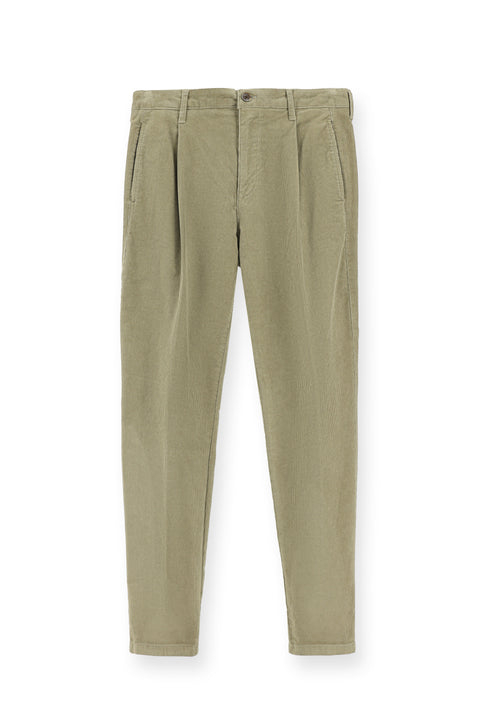 Açık Vizon 4 Drop Relaxed Fit Rahat Kesim Likralı Pileli Kadife Pantolon