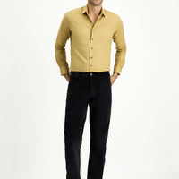 Dark Anthracite Relaxed Fit Stretch Corduroy Trousers