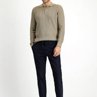 Koyu Lacivert 6 Drop Regular Fit Standart Kesim Likralı Beli Lastikli İpli Jogger Pantolon