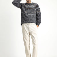 Krem Slim Fit Dar Kesim Likralı Beli Lastikli İpli Pantolon