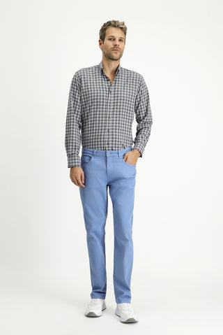  Mavi Regular Fit Likralı Kanvas / Chino Pantolon