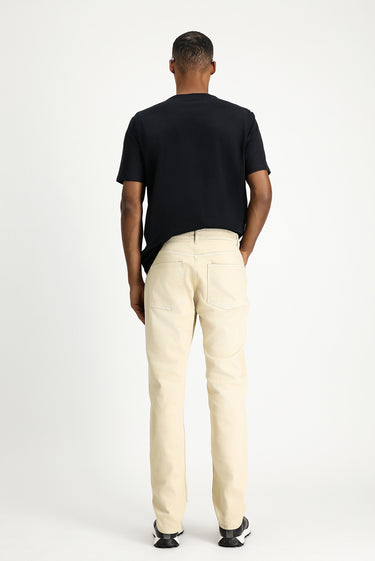 Ekru Relaxed Fit Rahat Kesim Likralı Kanvas / Chino Pantolon