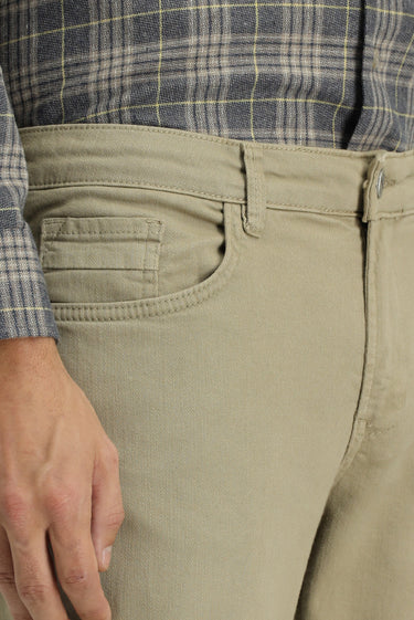 Açık Vizon Regular Fit Likralı Kanvas / Chino Pantolon