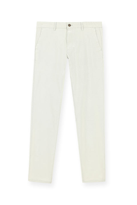 Stone Relaxed Fit Stretch Canvas / Chino Trousers
