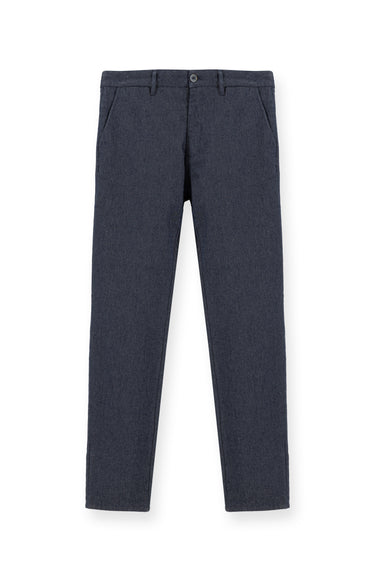 Koyu Lacivert Relaxed Fit Rahat Kesim Likralı Kanvas / Chino Pantolon