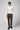 Koyu Kahve Regular Fit Likralı Kanvas / Chino Pantolon