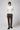 Koyu Kahve Relaxed Fit Rahat Kesim Likralı Kanvas / Chino Pantolon