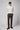 Koyu Kahve Regular Fit Likralı Kanvas / Chino Pantolon