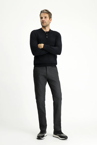  Orta Antrasit Slim Fit Dar Kesim Likralı Kanvas / Chino Pantolon