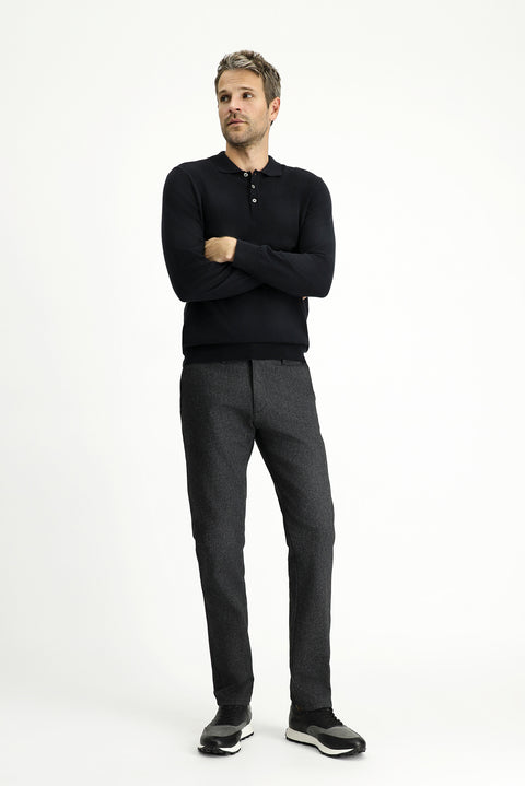 Orta Antrasit 6 Drop Regular Fit Standart Kesim Likralı Kanvas / Chino Pantolon