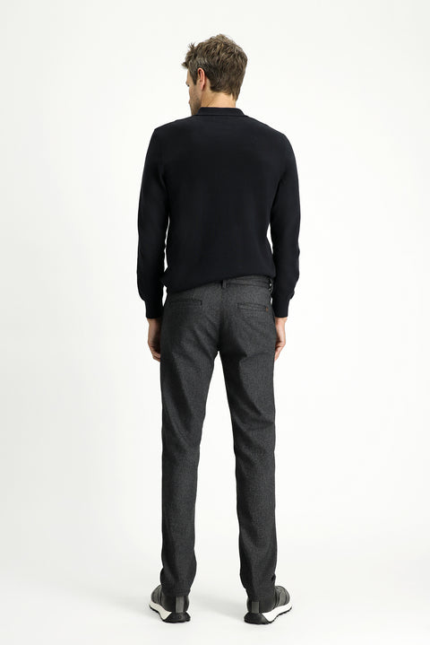 Orta Antrasit 6 Drop Regular Fit Standart Kesim Likralı Kanvas / Chino Pantolon