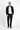 Koyu Lacivert Slim Fit Dar Kesim Likralı Kanvas / Chino Pantolon