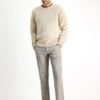 Orta Vizon Regular Fit Likralı Kanvas / Chino Pantolon