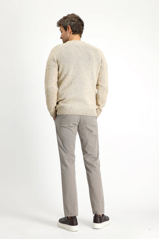  Orta Vizon 7 Drop Slim Fit Dar Kesim Likralı Kanvas / Chino Pantolon