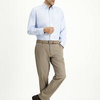 Koyu Vizon Slim Fit Dar Kesim Likralı Kanvas / Chino Pantolon