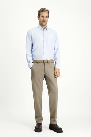  Koyu Vizon 6 Drop Regular Fit Standart Kesim Likralı Kanvas / Chino Pantolon