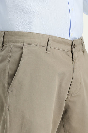  Koyu Vizon Slim Fit Dar Kesim Likralı Kanvas / Chino Pantolon