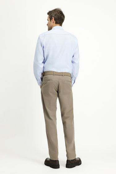 Koyu Vizon Slim Fit Dar Kesim Likralı Kanvas / Chino Pantolon