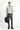  Orta Gri Regular Fit Desenli Likralı Kanvas / Chino Pantolon