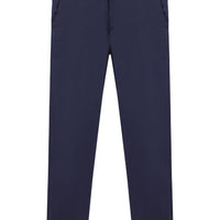 Koyu Lacivert Relaxed Fit Rahat Kesim Desenli Likralı Kanvas / Chino Pantolon