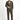 Koyu Vizon Slim Fit Dar Kesim Likralı Örme Klasik Kumaş Pantolon