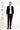 Siyah Techno-Line Slim Fit Dar Kesim Likralı Örme Klasik Kumaş Pantolon