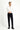 Siyah Techno-Line Slim Fit Dar Kesim Likralı Örme Klasik Kumaş Pantolon