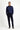 Koyu Lacivert Techno-Line Slim Fit Dar Kesim Likralı Örme Klasik Kumaş Pantolon