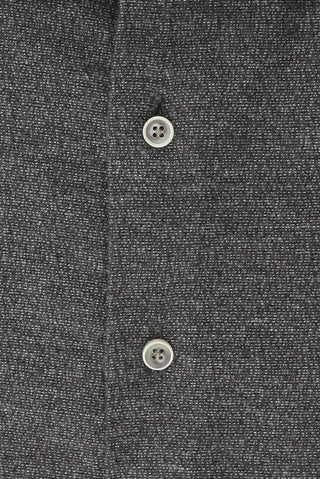  Koyu Füme Büyük Beden Uzun Kol Pamuk Desenli Pamuk Oduncu Gömlek-Ki??l?