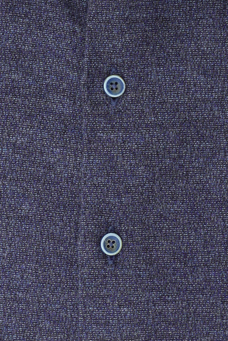  Orta Lacivert Büyük Beden Uzun Kol Pamuk Desenli Pamuk Oduncu Gömlek-Ki??l?