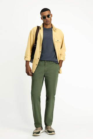  Hardal Uzun Kol Oversize Desenli Pamuk Gömlek / Mont